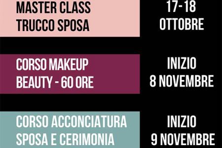 Calendario Corsi trucco e acconciatura Roma